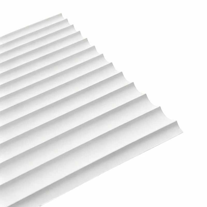 Taps toelopende profielwandplaat met PVC-stofafwerking
